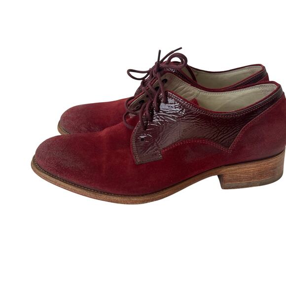 N.D.C Handmade Sunday Hudson Leather Laced Up Derby Shoes Women Size 39.5 - Picture 2 of 12